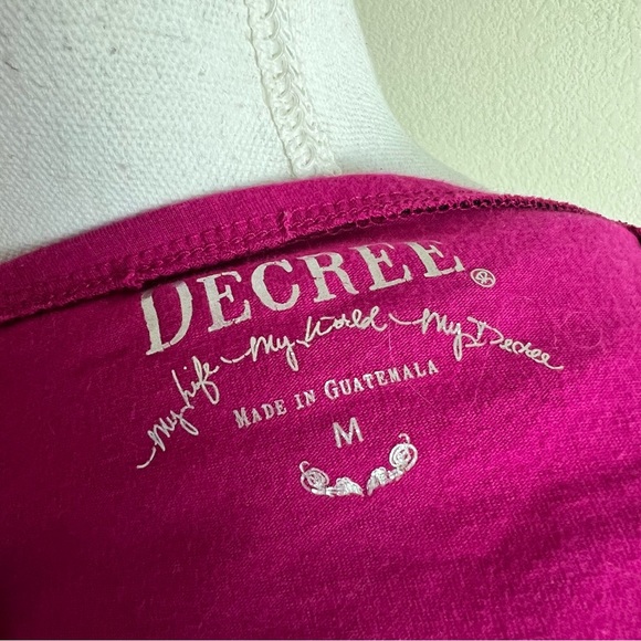 Y2K Decree Magenta Ruched Panel Tube Top Strapless Tank Top - Picture 4 of 4